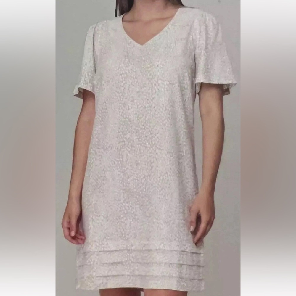 Original Nicole Miller
Size medium 53% Linen 
47% Viscose